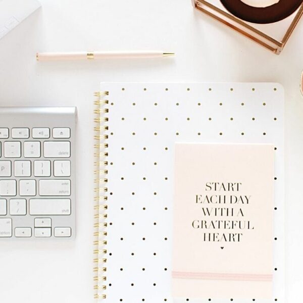 start each day with a grateful heart notebook