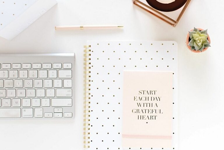 start each day with a grateful heart notebook