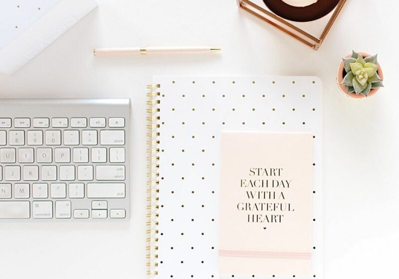 start each day with a grateful heart notebook