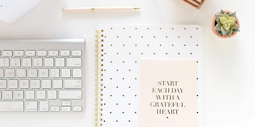 start each day with a grateful heart notebook