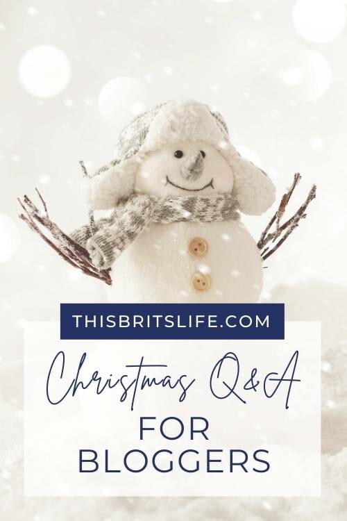 christmas qanda for bloggers
