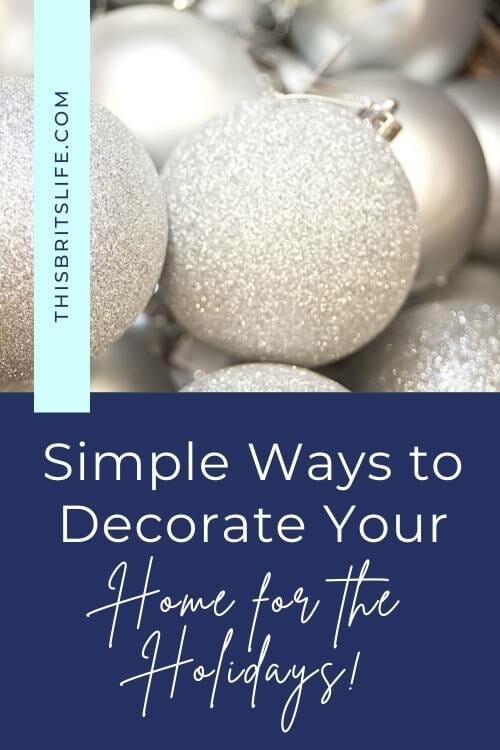 simple holiday decor