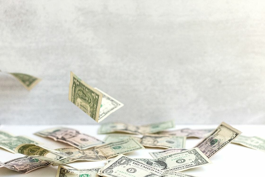 heal money blocks - lots of dollar bills