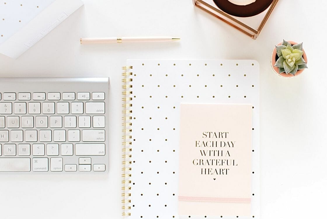 start each day with a grateful heart notebook