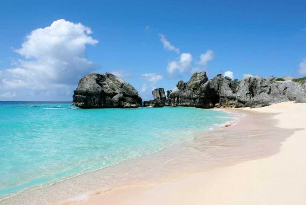 empty beach in bermuda