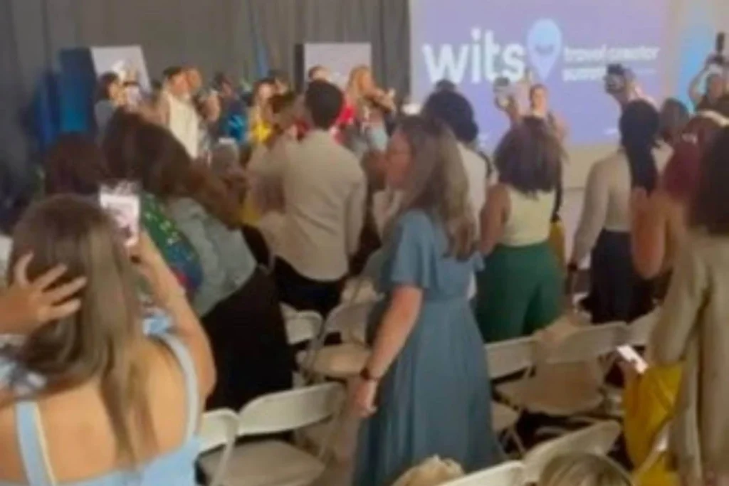 Female creators and travelers attending a WITS conference session, illustrating how women shape tourism trends and use their platforms for advocacy.